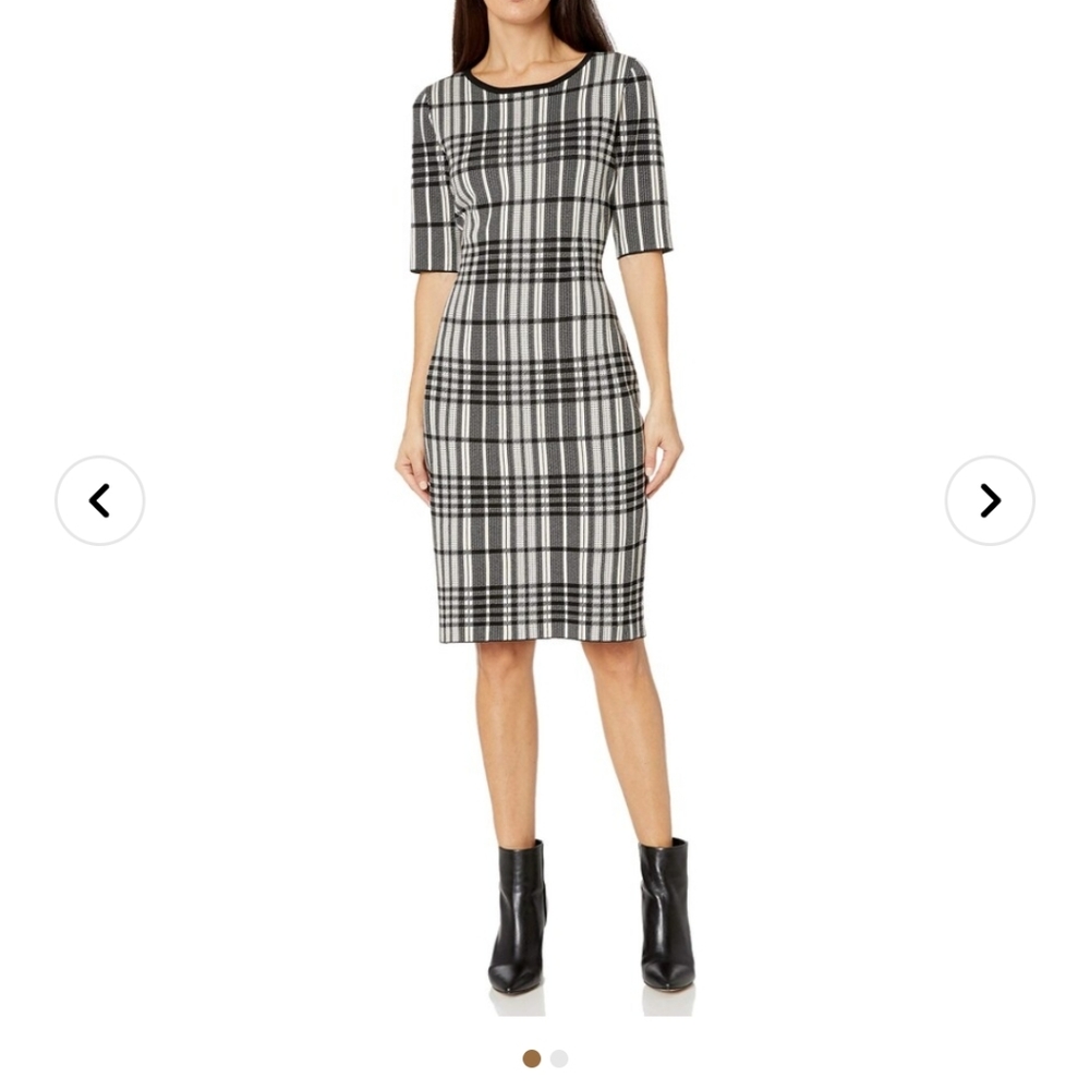 Taylor Plaid Sweater Dress